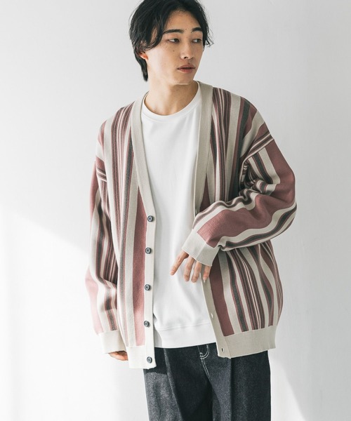 LOWRYS FARM（ローリーズファーム）の「ガラジャガードカーデ　321143（カーディガン/ボレロ・メンズ・ブラック/ベージュ/ネイビー/ピンク・FREE）」の20枚目の写真