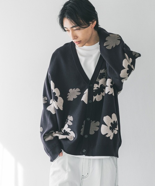 LOWRYS FARM（ローリーズファーム）の「ガラジャガードカーデ　321143（カーディガン/ボレロ・メンズ・ブラック/ベージュ/ネイビー/ピンク・FREE）」の14枚目の写真