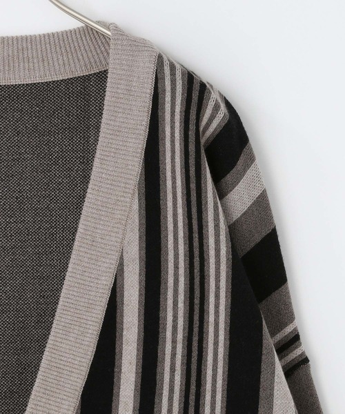 LOWRYS FARM（ローリーズファーム）の「ガラジャガードカーデ　321143（カーディガン/ボレロ・メンズ・ブラック/ベージュ/ネイビー/ピンク・FREE）」の9枚目の写真