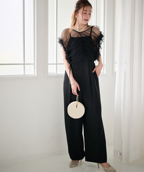 セール】マルチWAYフリルチュールボレロセット（パンツドレス