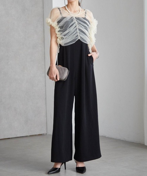 あかまる　アムウェイセット セール】【2点セット】マルチWAYフリルチュールボレロセット