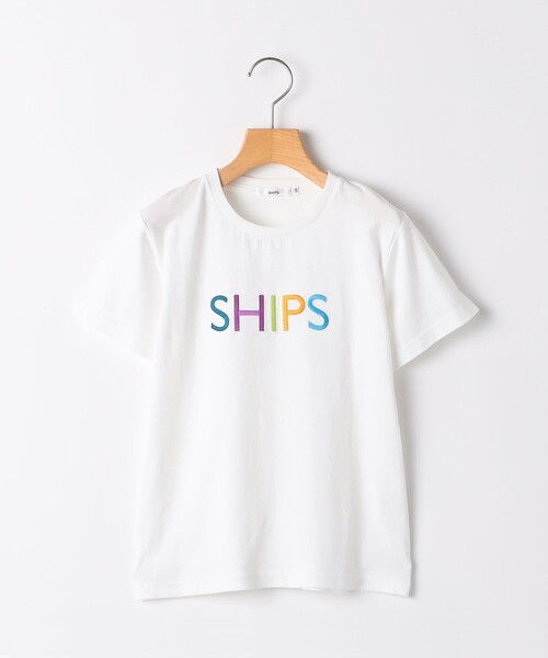 SHIPS(シップス)の「SHIPS KIDS:80~90cm / SHIPS ロゴ TEE(Tシャツ/カットソー・キッズ・ライトブルー/ホワイト系/ライトグレー/ライトホワイト/ホワイト/ネイビー・90/80)」の2枚目の写真
