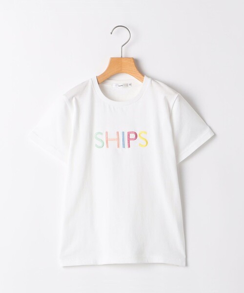 SHIPS(シップス)の「SHIPS KIDS:80~90cm / SHIPS ロゴ TEE(Tシャツ/カットソー・キッズ・ライトブルー/ホワイト系/ライトグレー/ライトホワイト/ホワイト/ネイビー・90/80)」の1枚目の写真