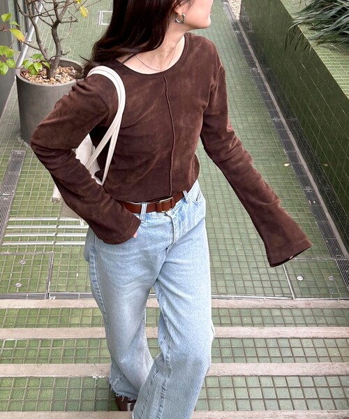 PRE ORDER】Sleeve tuck cut tops スリーブタックカットトップス