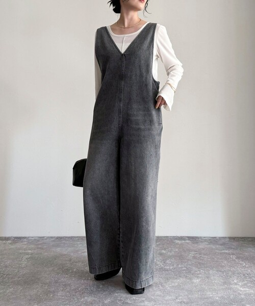 fredy emue(フレディエミュ)の「【haru企画】2WAYシアーフロッキートップス(Tシャツ/カットソー・レディース・ブラウン/オフホワイト/チャコールグレー・38)」の22枚目の写真