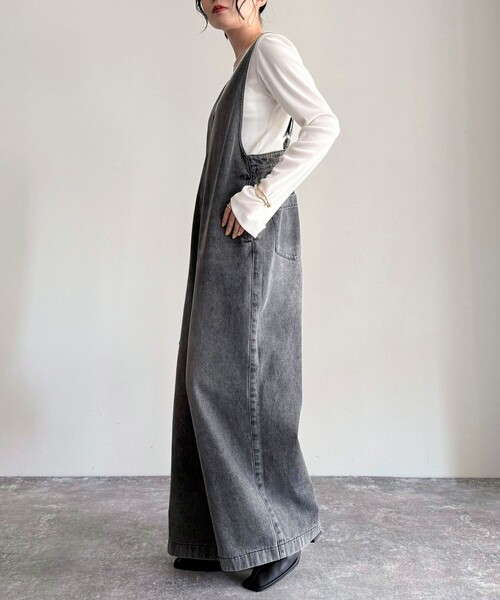 fredy emue(フレディエミュ)の「【haru企画】2WAYシアーフロッキートップス(Tシャツ/カットソー・レディース・ブラウン/オフホワイト/チャコールグレー・38)」の20枚目の写真