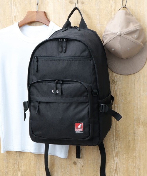 KANGOL(カンゴール)の「タブレット・PC専用スペース付き 2層式 ラウンドバックパック A4・B4・PC収納対応モデル(バックパック/リュック・メンズ・ブラック系その他/ブラック系その他2・FREE)」の7枚目の写真