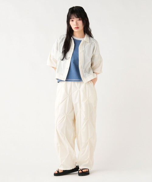 BEAMS HEART(ビームスハート)の「ピン 刺繍 シャツ(シャツ/ブラウス・レディース・ホワイト系その他5/ブラック/カーキ/ブラウン系その他4・FREE)」の6枚目の写真