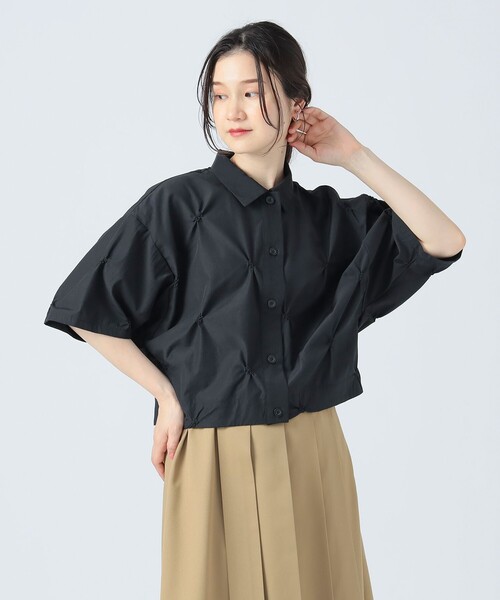 BEAMS HEART(ビームスハート)の「ピン 刺繍 シャツ(シャツ/ブラウス・レディース・ホワイト系その他5/ブラック/カーキ/ブラウン系その他4・FREE)」の12枚目の写真