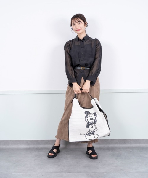 ANITA BILARDI(アニタビラルディ)の「【Anita Bilardi】トートバッグ かごバッグ ラフィア ワンハンドルバッグ(かごバッグ・レディース・ブラック/ライトベージュ/ナチュラル/ベージュ/ホワイト・FREE)」の19枚目の写真