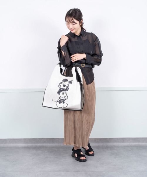ANITA BILARDI(アニタビラルディ)の「【Anita Bilardi】トートバッグ かごバッグ ラフィア ワンハンドルバッグ(かごバッグ・レディース・ブラック/ライトベージュ/ナチュラル/ベージュ/ホワイト・FREE)」の20枚目の写真