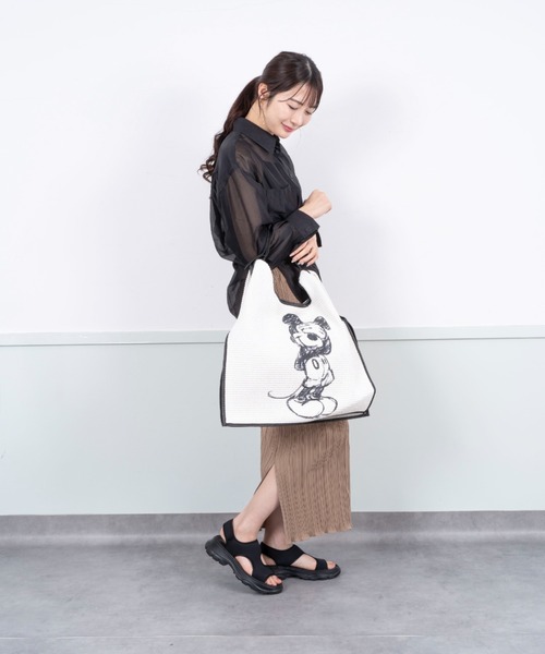 ANITA BILARDI(アニタビラルディ)の「【Anita Bilardi】トートバッグ かごバッグ ラフィア ワンハンドルバッグ(かごバッグ・レディース・ブラック/ライトベージュ/ナチュラル/ベージュ/ホワイト・FREE)」の21枚目の写真