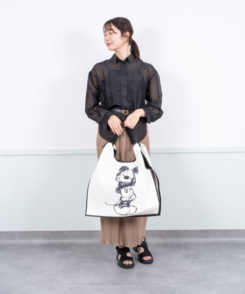 ANITA BILARDI(アニタビラルディ)の「【Anita Bilardi】トートバッグ かごバッグ ラフィア ワンハンドルバッグ(かごバッグ・レディース・ブラック/ライトベージュ/ナチュラル/ベージュ/ホワイト・FREE)」の22枚目の写真