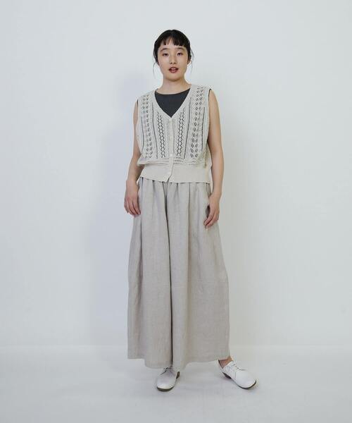 セール】リネンツイルボトルシルエットパンツ（その他パンツ）｜LOISIR