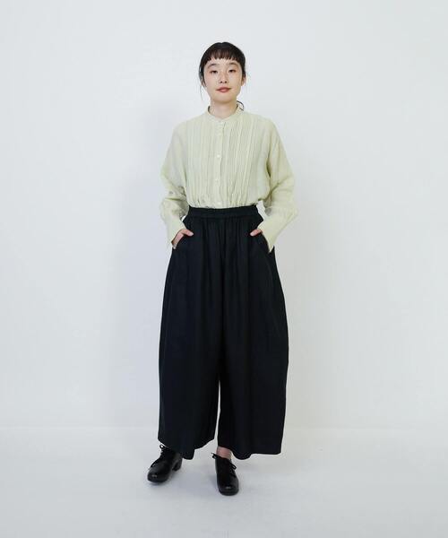 LOISIR（ロワズィール）の「リネンツイルボトルシルエットパンツ（その他パンツ・レディース・ブラック/ライトベージュ/ブルー・MT/M）」の15枚目の写真