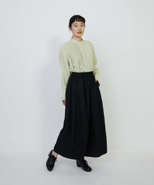 LOISIR（ロワズィール）の「リネンツイルボトルシルエットパンツ（その他パンツ・レディース・ブラック/ライトベージュ/ブルー・MT/M）」の16枚目の写真