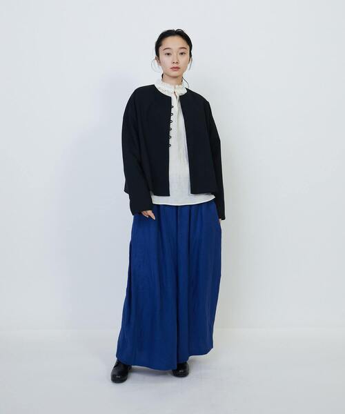 LOISIR（ロワズィール）の「リネンツイルボトルシルエットパンツ（その他パンツ・レディース・ブラック/ライトベージュ/ブルー・MT/M）」の15枚目の写真