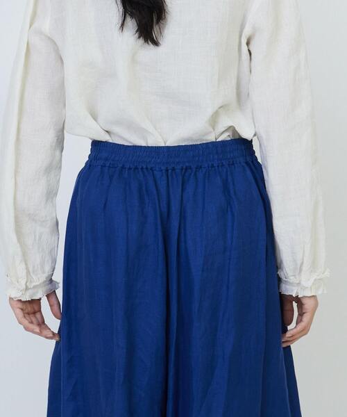 LOISIR（ロワズィール）の「リネンツイルボトルシルエットパンツ（その他パンツ・レディース・ブラック/ライトベージュ/ブルー・MT/M）」の7枚目の写真