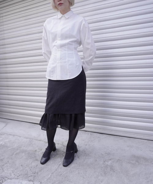 セール】velour tulle long skirt／ベロアチュールロング
