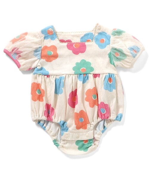 Ampersand（アンパサンド）の「バルーンスリーブおめかしロンパス（ロンパース・キッズ・レッド/ベージュ/ブラック/サックスブルー/ブルー/レインボー・70/80/60）」の6枚目の写真