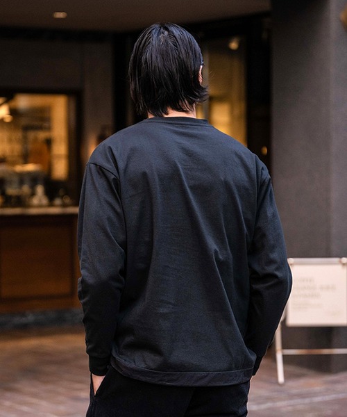 GERRY(ジェリー)の「『GERRY/ジェリー』ナイロンポケット長袖Tシャツ(Tシャツ/カットソー・メンズ・ブラック/ホワイト・LL/L/M)」の12枚目の写真
