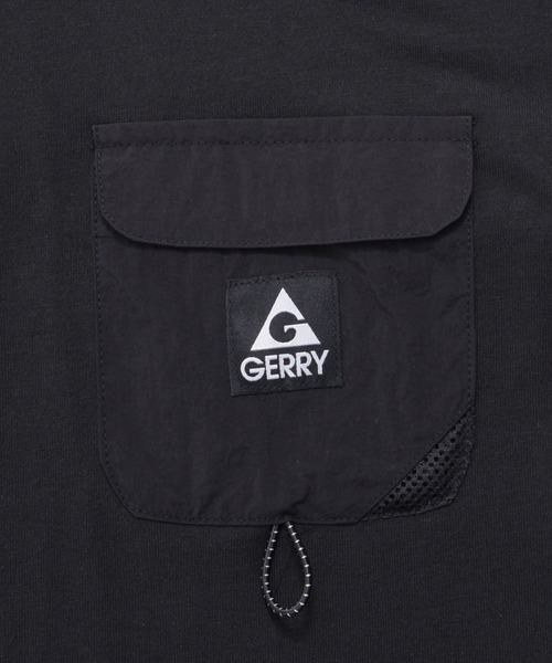 GERRY(ジェリー)の「『GERRY/ジェリー』ナイロンポケット長袖Tシャツ(Tシャツ/カットソー・メンズ・ブラック/ホワイト・LL/L/M)」の18枚目の写真