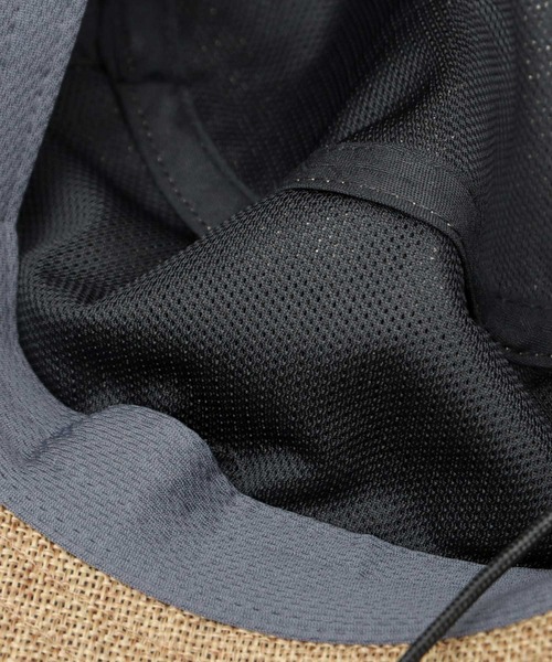 COLEMAN（コールマン）の「ジュートシート風 あご紐付き アドベンチャーハット 吸水速乾スベリ使用（ハット・メンズ・ブラック/ナチュラル/ブラウン/ベージュ・FREE）」の20枚目の写真