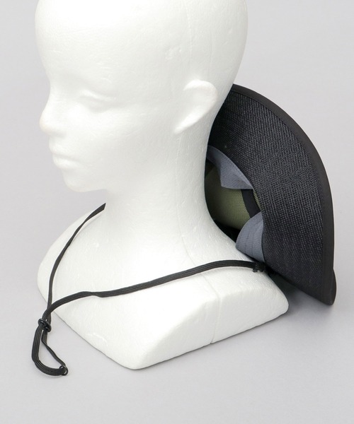 COLEMAN（コールマン）の「ジュートシート風 あご紐付き アドベンチャーハット 吸水速乾スベリ使用（ハット・メンズ・ブラック/ナチュラル/ブラウン/ベージュ・FREE）」の8枚目の写真