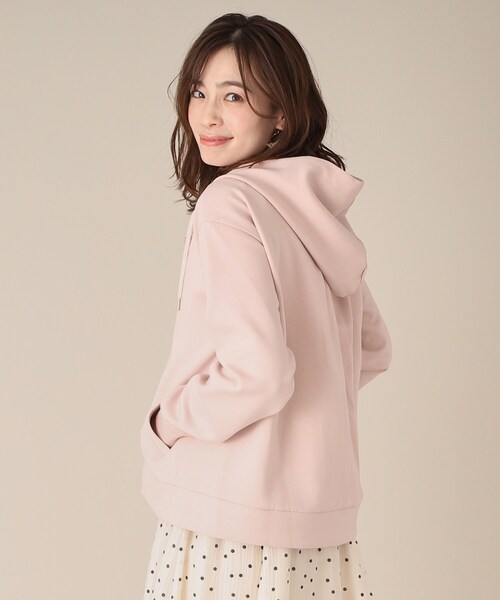 ITS'DEMO（イッツデモ）の「【手洗い可】ダブルジップダンボールパーカ（パーカー・レディース・ライトグレー/ホワイト/ネイビー/ベビーピンク/ライトベージュ・00）」の22枚目の写真