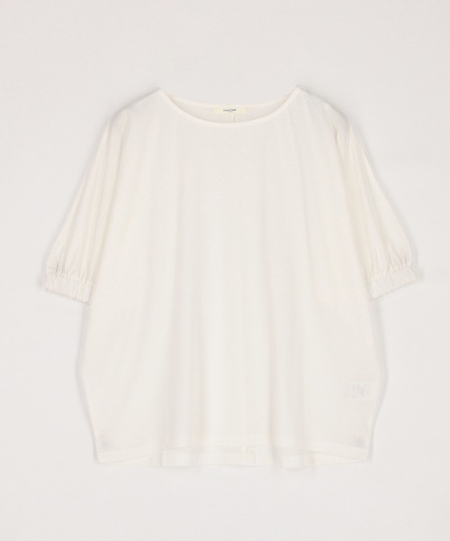 Grand PARK（グランドパーク）の「接触冷感 カノコ袖ゴム プルオーバー（Tシャツ/カットソー・レディース・ホワイト/モカ/ブラック/ライム・FREE）」の2枚目の写真