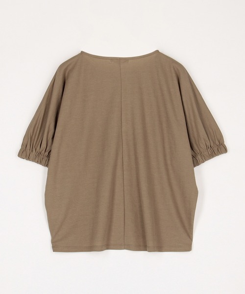 Grand PARK（グランドパーク）の「接触冷感 カノコ袖ゴム プルオーバー（Tシャツ/カットソー・レディース・ホワイト/モカ/ブラック/ライム・FREE）」の12枚目の写真