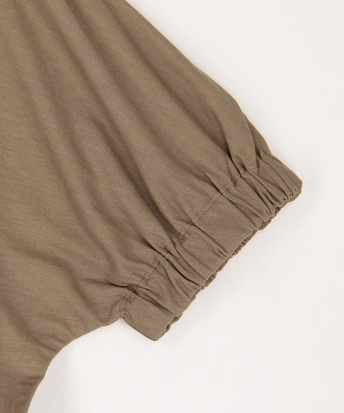 Grand PARK（グランドパーク）の「接触冷感 カノコ袖ゴム プルオーバー（Tシャツ/カットソー・レディース・ホワイト/モカ/ブラック/ライム・FREE）」の10枚目の写真