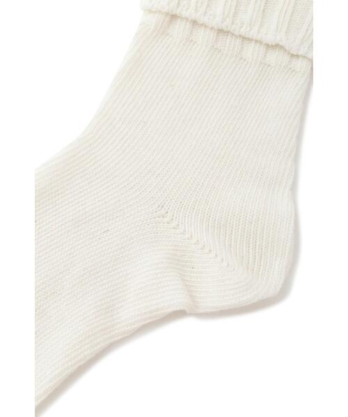 MARGARET HOWELL（マーガレットハウエル）の「COTTON LINEN SOCK（ソックス/靴下・レディース・ブラック/カーキ/ホワイト・FREE）」の5枚目の写真
