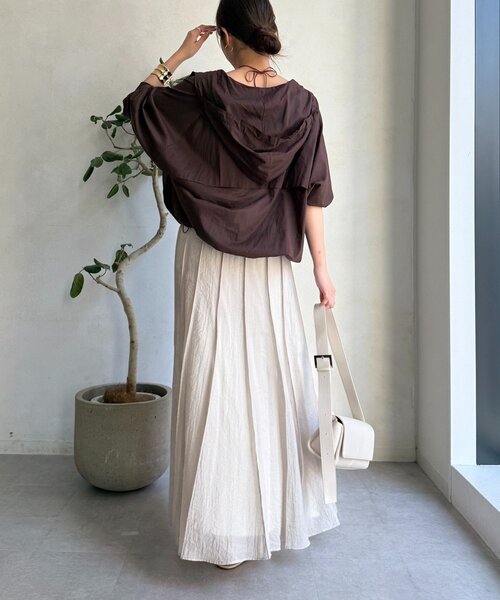 DouDou（ドゥドゥ）の「シアーパネルプリーツスカート（スカート