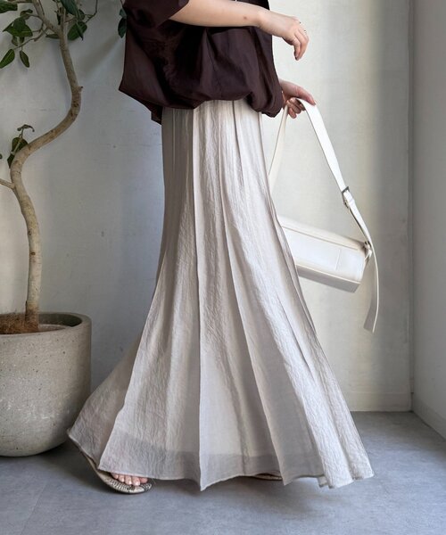 DOU DOU シアーパネルプリーツスカートTM新品 DouDou スカート シアーパネルプリーツスカート : ZOZOTOWN