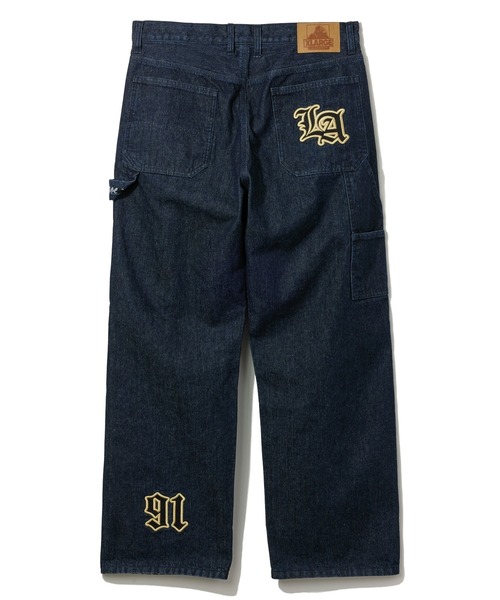 XLARGE（エクストララージ）の「OLD ENGLISH DENIM PAINTER PANTS（デニムパンツ・メンズ・インディゴブルー/ブラック・30inch/32inch/34inch/36inch）」の10枚目の写真