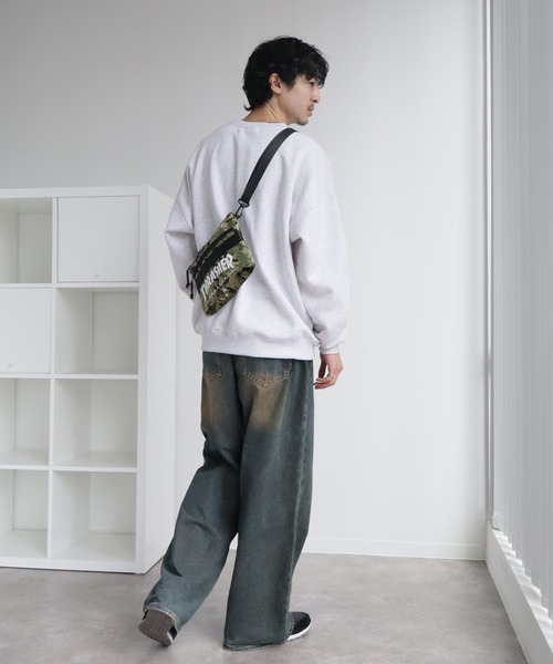 THRASHER（スラッシャー）の「【THRASHER/スラッシャー】サコッシュミニショルダーバッグ（ショルダーバッグ・メンズ・カモフラージュ/ブラック系その他/ブラック・FREE）」の17枚目の写真