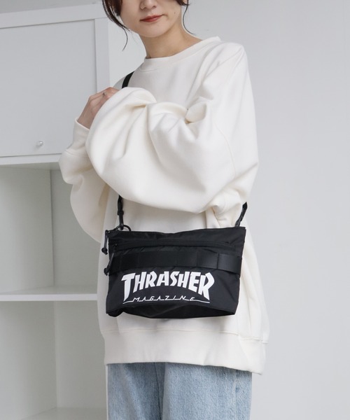 THRASHER（スラッシャー）の「【THRASHER/スラッシャー】サコッシュミニショルダーバッグ（ショルダーバッグ・メンズ・カモフラージュ/ブラック系その他/ブラック・FREE）」の8枚目の写真