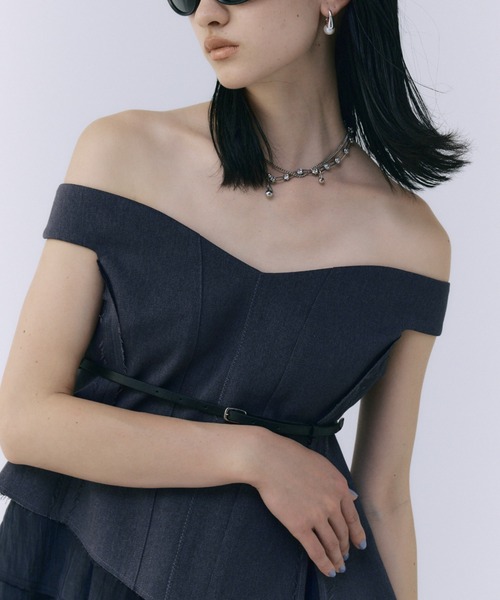 セール】PEPLUM FRILL TOPS/ペプラムフリルトップス（Tシャツ