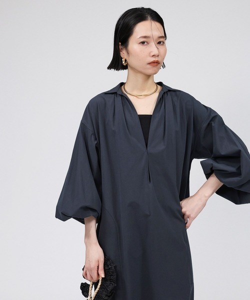 BABYLONE(バビロン)の「ブロードカフタンワンピース(ワンピース・レディース・ベージュ/ブラック・38inch/36inch)」の17枚目の写真