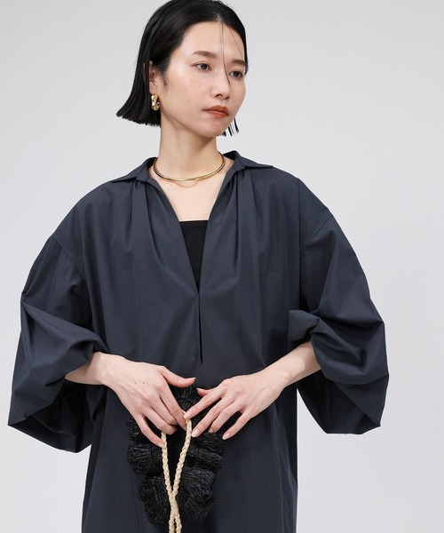 BABYLONE(バビロン)の「ブロードカフタンワンピース(ワンピース・レディース・ベージュ/ブラック・38inch/36inch)」の18枚目の写真