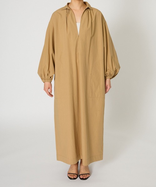 BABYLONE(バビロン)の「ブロードカフタンワンピース(ワンピース・レディース・ベージュ/ブラック・38inch/36inch)」の8枚目の写真