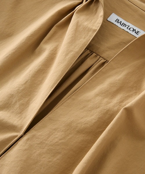 BABYLONE(バビロン)の「ブロードカフタンワンピース(ワンピース・レディース・ベージュ/ブラック・38inch/36inch)」の7枚目の写真