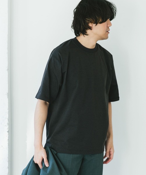 URBAN RESEARCH DOORS（アーバンリサーチドアーズ）の「『Sサイズ/WEB限定』『吸水速乾/接触冷感/イージーケア』クイックドライ ショートスリーブTシャツ（Tシャツ/カットソー・メンズ・ネイビー/ホワイト/ホワイト系その他/ブルー/チャコールグレー/ブラック系その他/ベージュ系その他・SMALL/MEDIUM/LARGE/X-LARGE）」の10枚目の写真