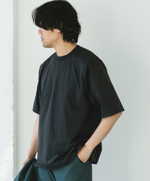 URBAN RESEARCH DOORS（アーバンリサーチドアーズ）の「『Sサイズ/WEB限定』『吸水速乾/接触冷感/イージーケア』クイックドライ ショートスリーブTシャツ（Tシャツ/カットソー・メンズ・ネイビー/ホワイト/ホワイト系その他/ブルー/チャコールグレー/ブラック系その他/ベージュ系その他・SMALL/MEDIUM/LARGE/X-LARGE）」の11枚目の写真