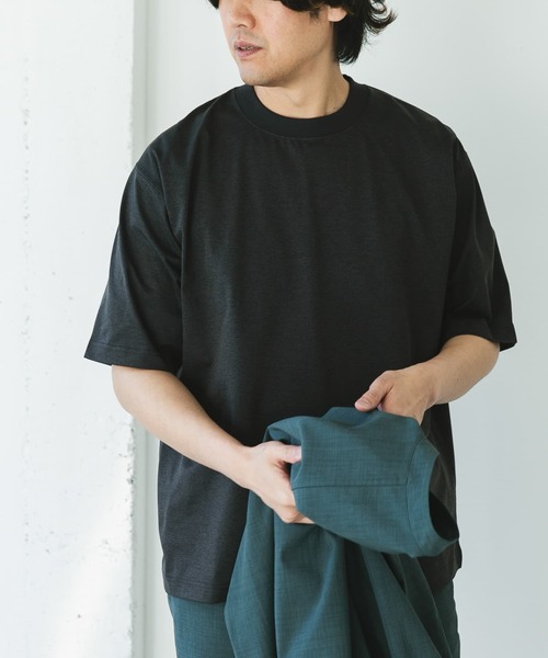 URBAN RESEARCH DOORS（アーバンリサーチドアーズ）の「『Sサイズ/WEB限定』『吸水速乾/接触冷感/イージーケア』クイックドライ ショートスリーブTシャツ（Tシャツ/カットソー・メンズ・ネイビー/ホワイト/ホワイト系その他/ブルー/チャコールグレー/ブラック系その他/ベージュ系その他・SMALL/MEDIUM/LARGE/X-LARGE）」の13枚目の写真