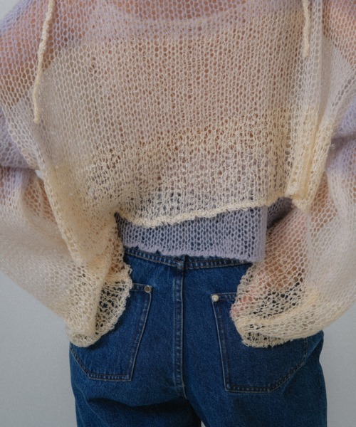 HONEY MI HONEY(ハニーミーハニー)の「slit denim wide pants(デニムパンツ・レディース・インディゴブルー/ブルー・FREE)」の4枚目の写真