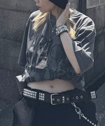 MAROCORE（マロコア）の「【MAROCORE SELECT】スケルトン / パンク / バタフライ グランジちびT / ビッグT（Tシャツ/カットソー）」