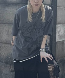 MAROCORE（マロコア）の「【MAROCORE SELECT】スケルトン / パンク / バタフライ グランジちびT / ビッグT（Tシャツ/カットソー）」