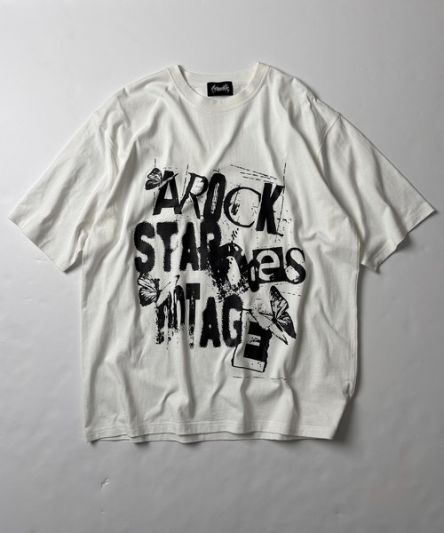 ILL'S（イルズ）の「【MAROCORE SELECT】スケルトン / パンク / バタフライ グランジちびT / ビッグT（Tシャツ/カットソー・メンズ・グレー系2/ブラック/ブラック系その他2/グレー系/ホワイト系その他2/ブラック系その他/チャコールグレー/ホワイト/ホワイト系その他・S/L）」の14枚目の写真